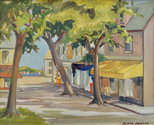 Artist: Alison Newton Painting: Rock Port - Cape Ann, Mass.